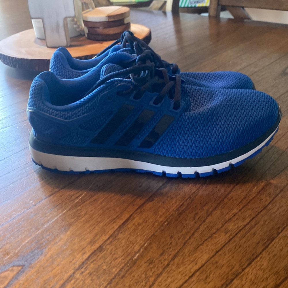 Blue Black & White Adidas size 8 great condition barley worn.